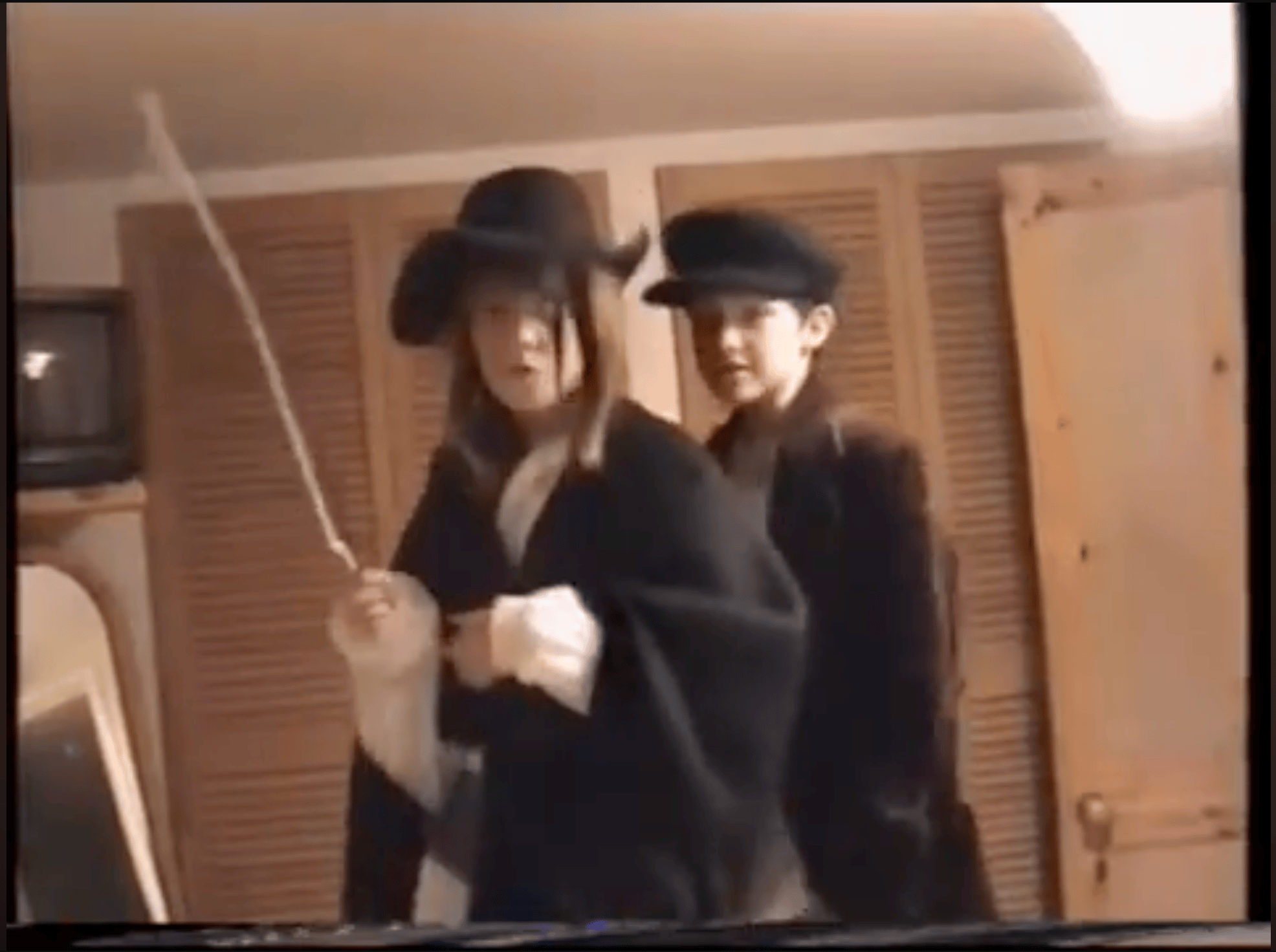 Cam and his sister in their childhood David Copperfield film
